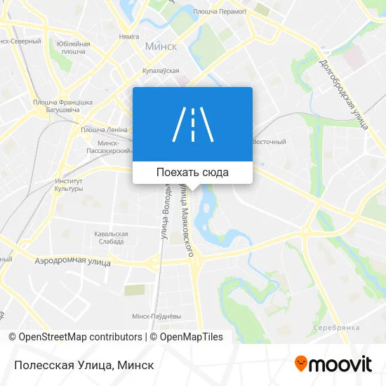 Карта Полесская Улица