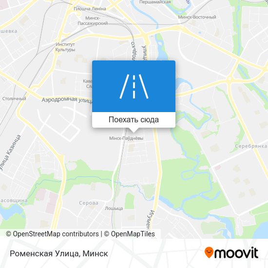 Карта Роменская Улица