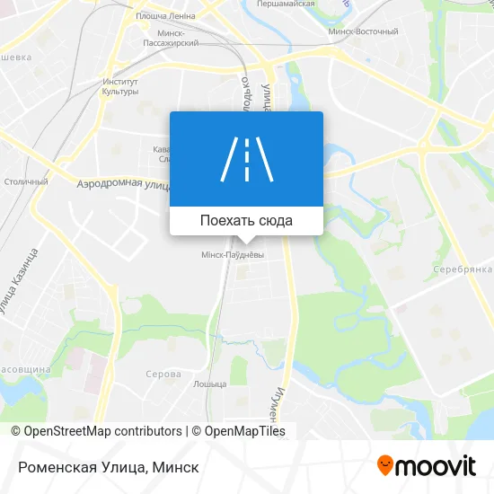Карта Роменская Улица