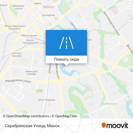 Карта Серебрянская Улица