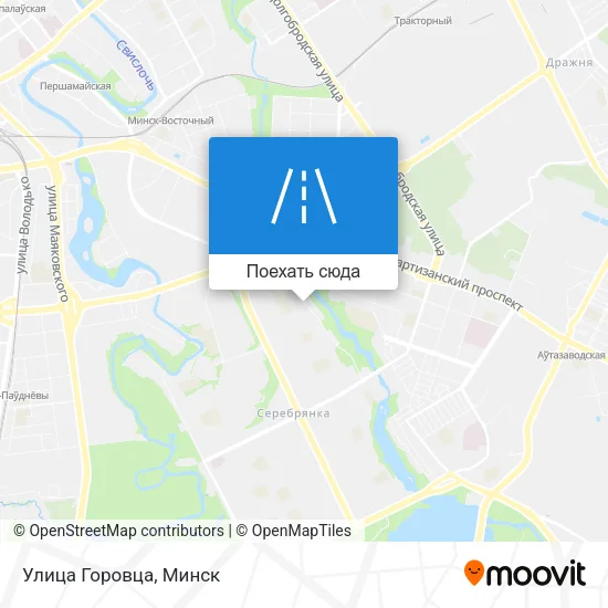 Карта Улица Горовца