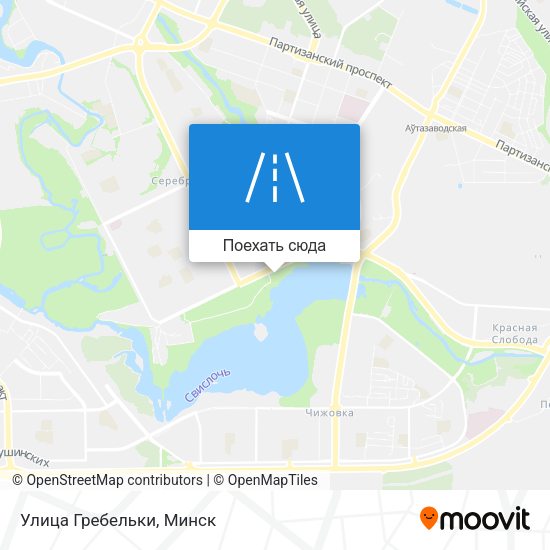 Карта Улица Гребельки