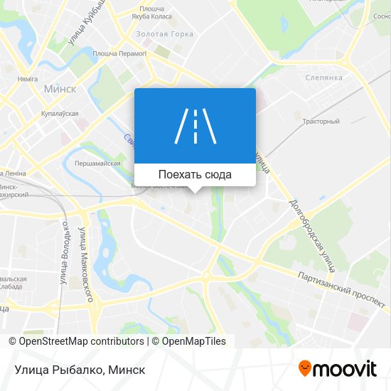 Карта Улица Рыбалко