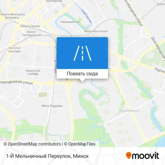Карта 1-Й Мельничный Переулок