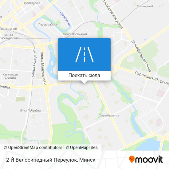 Карта 2-Й Велосипедный Переулок