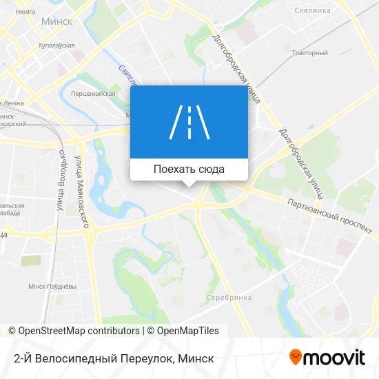 Карта 2-Й Велосипедный Переулок