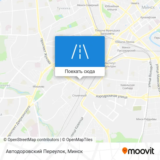 Карта Автодоровский Переулок