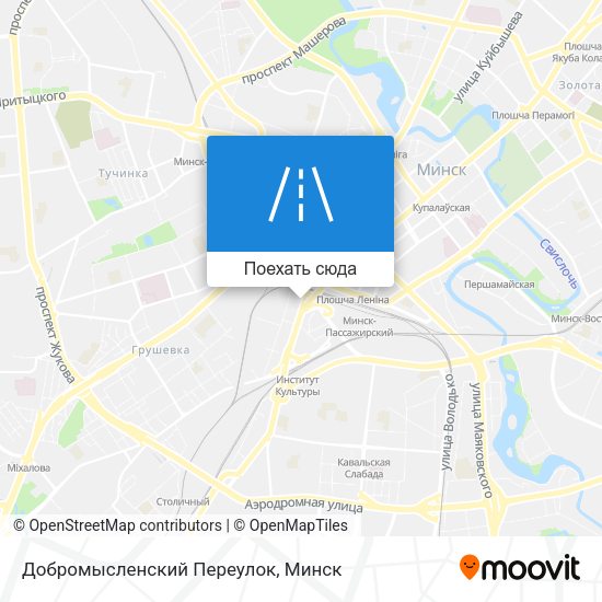 Карта Добромысленский Переулок