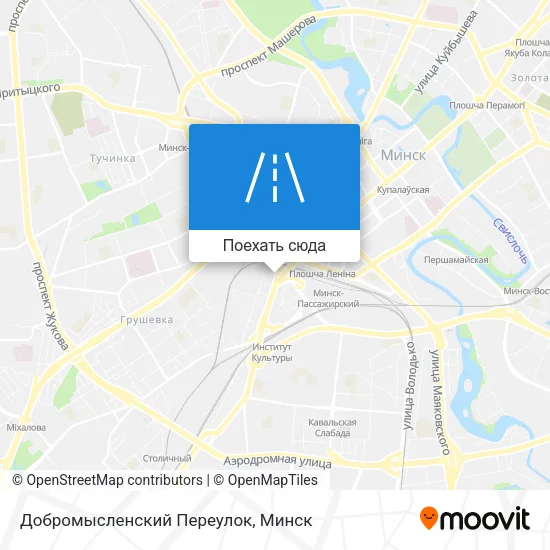 Карта Добромысленский Переулок