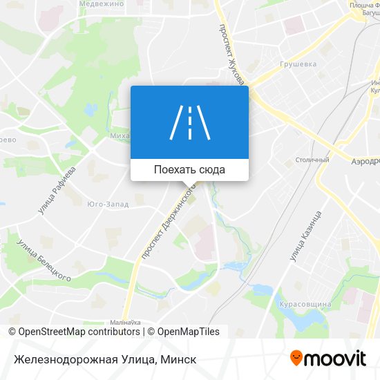Карта Железнодорожная Улица