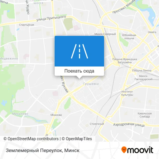 Карта Землемерный Переулок