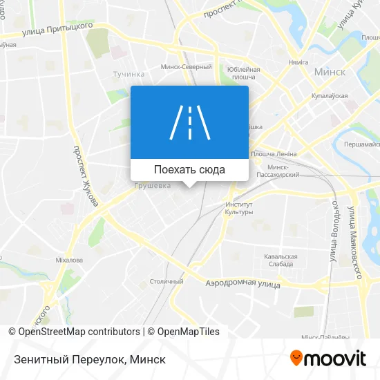 Карта Зенитный Переулок