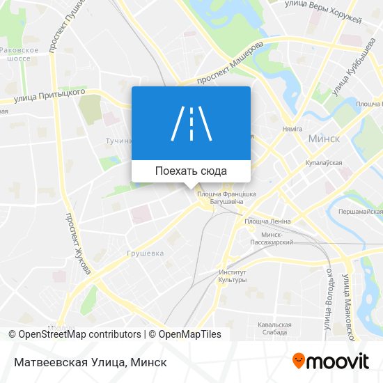 Карта Матвеевская Улица