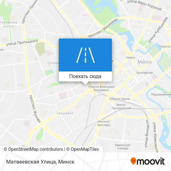 Карта Матвеевская Улица