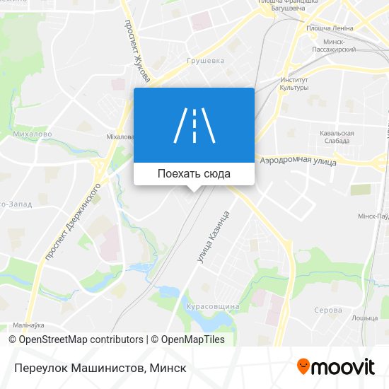 Карта Переулок Машинистов