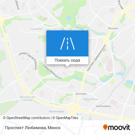Карта Проспект Любимова