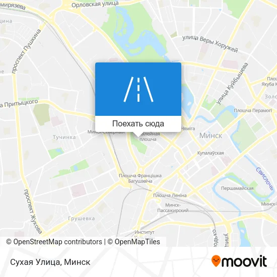 Карта Сухая Улица