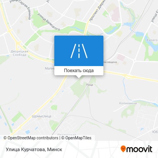 Карта Улица Курчатова