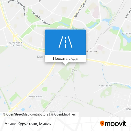 Карта Улица Курчатова