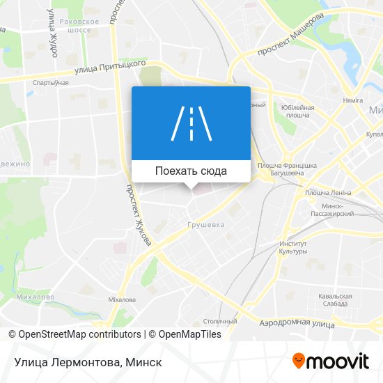 Карта Улица Лермонтова