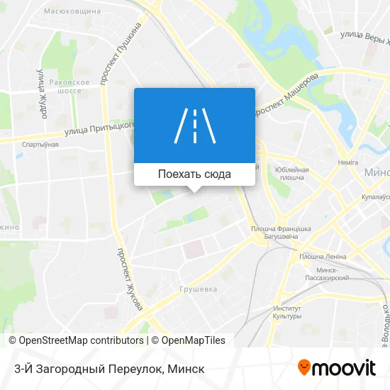 Карта 3-Й Загородный Переулок