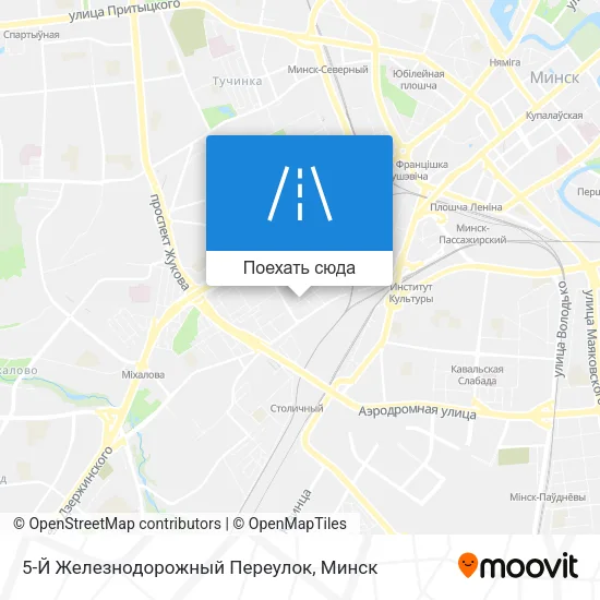 Карта 5-Й Железнодорожный Переулок