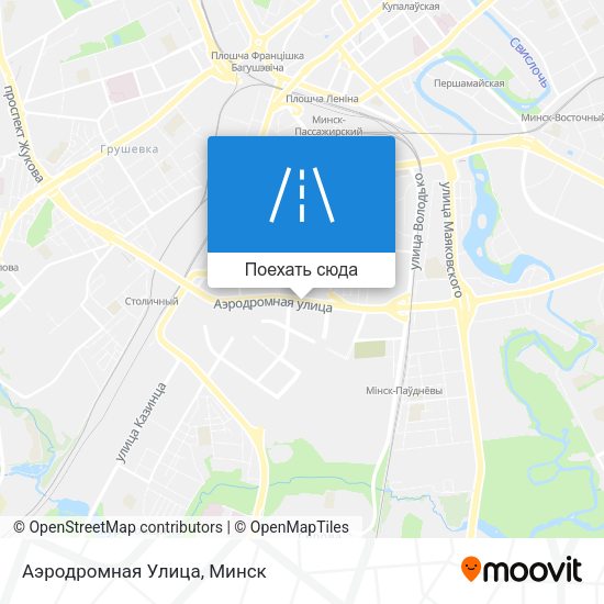 Карта Аэродромная Улица