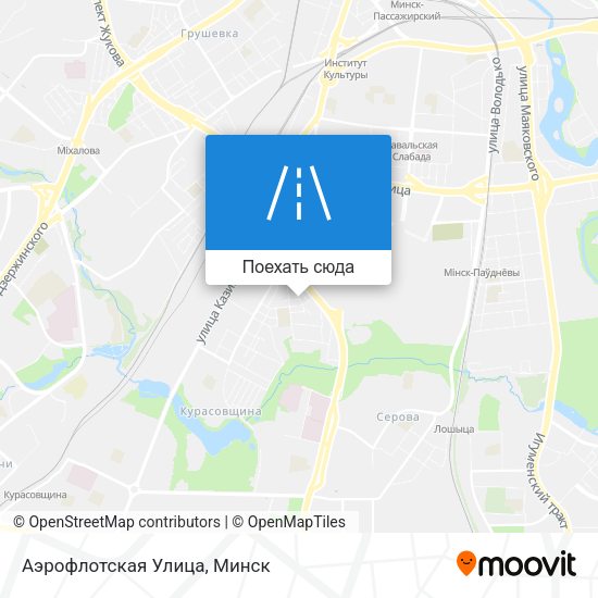 Карта Аэрофлотская Улица