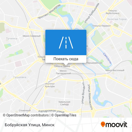 Карта Бобруйская Улица