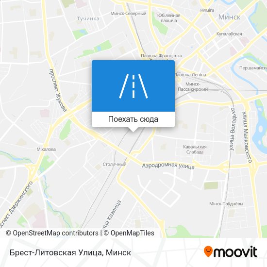 Карта Брест-Литовская Улица