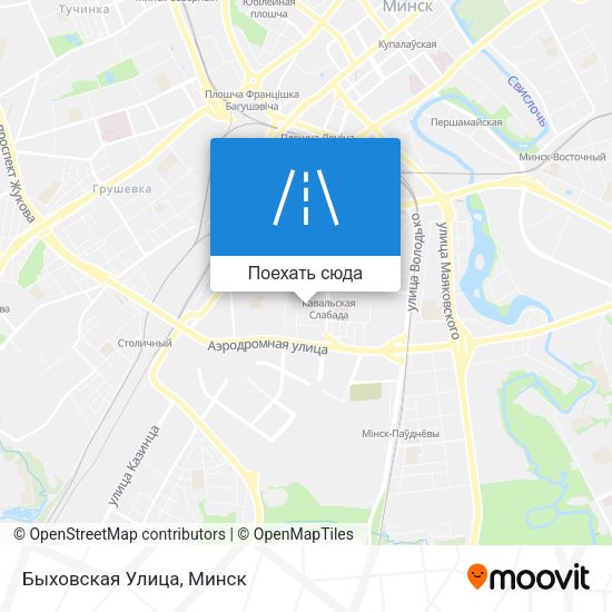 Карта Быховская Улица