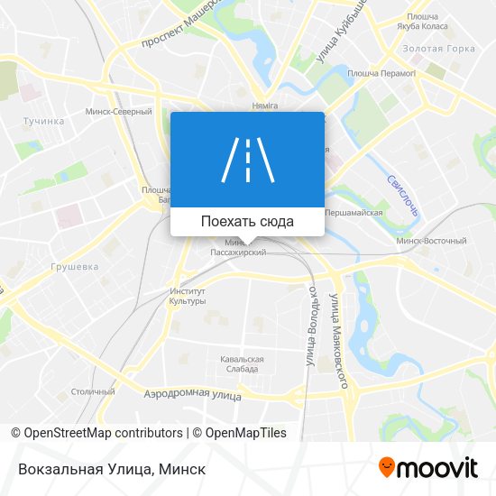 Карта Вокзальная Улица