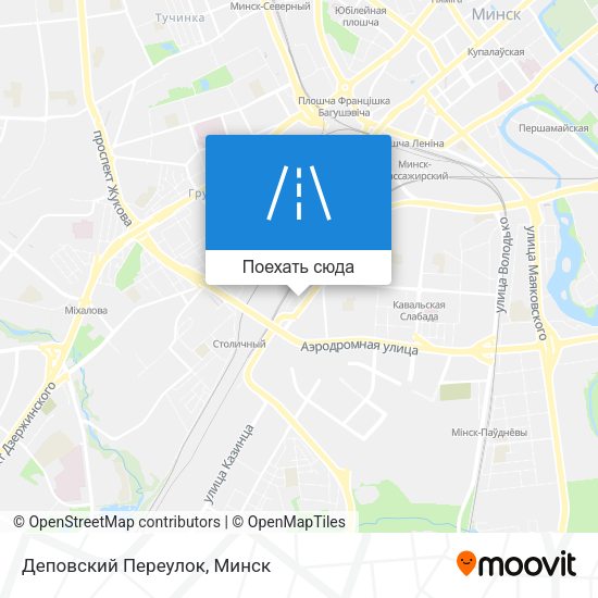 Карта Деповский Переулок