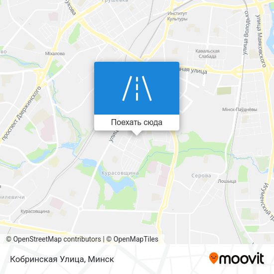 Карта Кобринская Улица