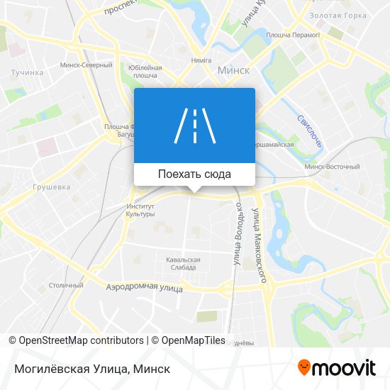 Карта Могилёвская Улица