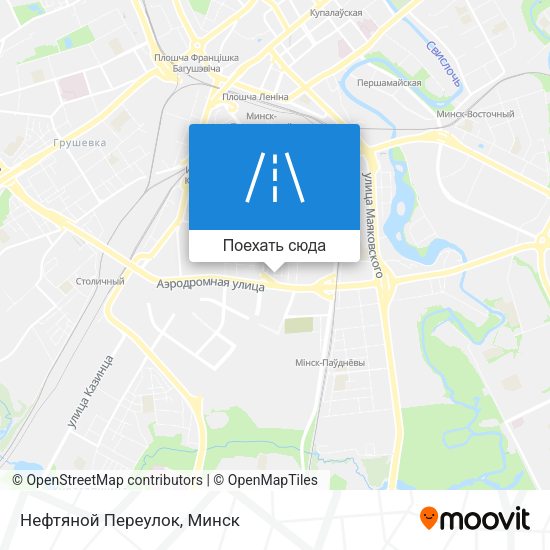 Карта Нефтяной Переулок