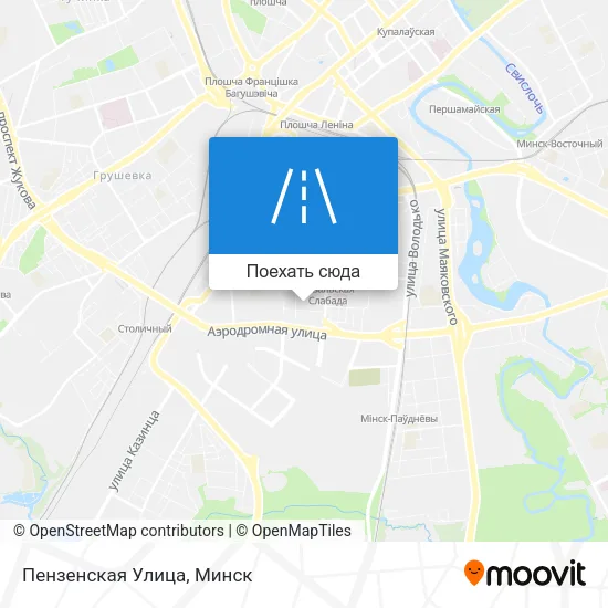 Карта Пензенская Улица