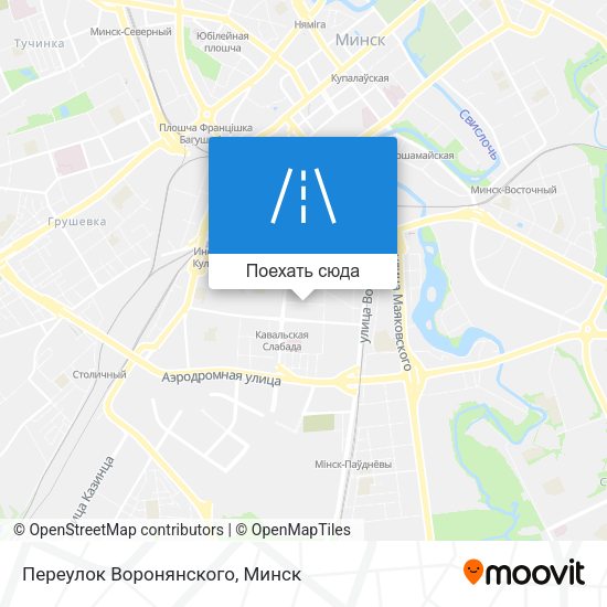 Карта Переулок Воронянского