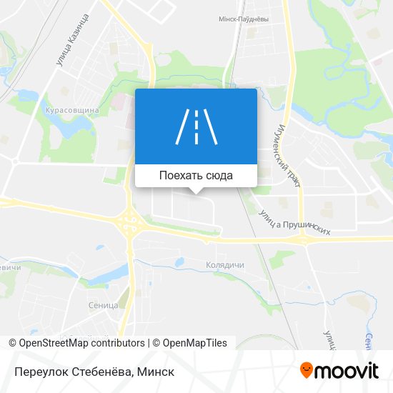 Карта Переулок Стебенёва
