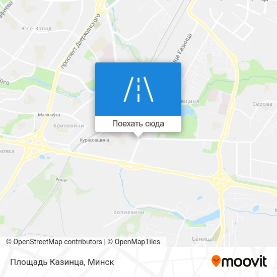 Карта Площадь Казинца