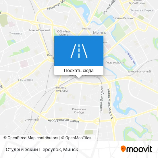 Карта Студенческий Переулок