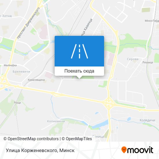 Карта Улица Корженевского