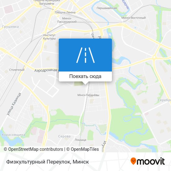 Карта Физкультурный Переулок