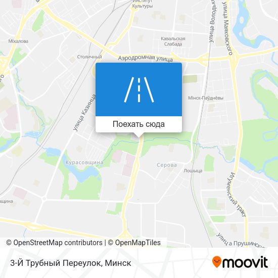 Карта 3-Й Трубный Переулок
