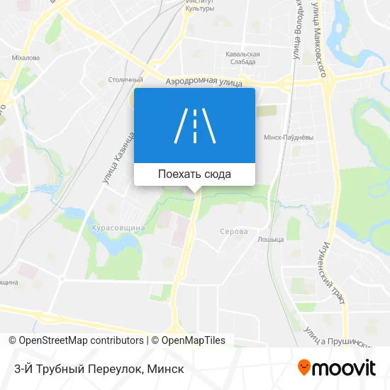 Карта 3-Й Трубный Переулок