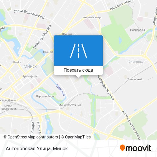 Карта Антоновская Улица