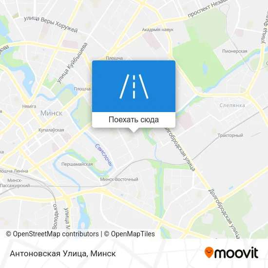 Карта Антоновская Улица