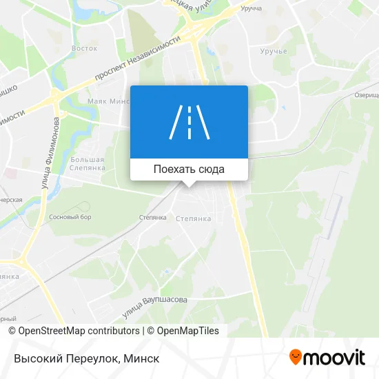Карта Высокий Переулок
