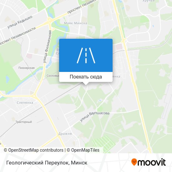 Карта Геологический Переулок