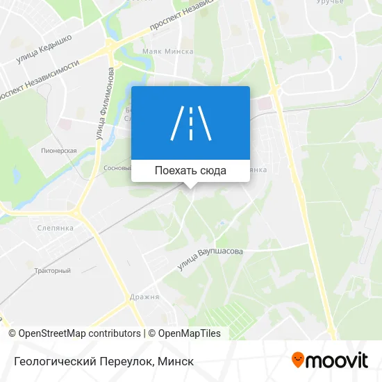 Карта Геологический Переулок
